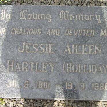 HARTLEY Jessie Aileen nee HOLLIDAY 1881-1980