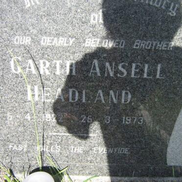 HEADLAND Garth Ansell 1922-1973