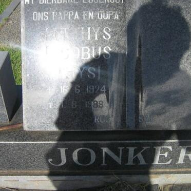 JONKER Matthys Jacobus 1924-1989