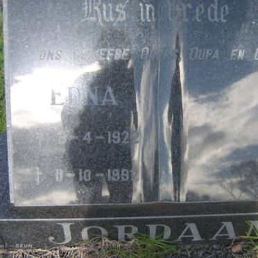 JORDAAN Edna 1922-1992