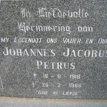 LABUSCHAGNE Johannes Jacobus Petrus 1918-1986