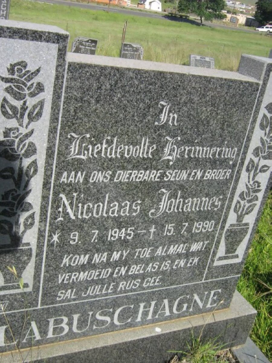 LABUSCHAGNE Nicolaas Johannes 1945-1990