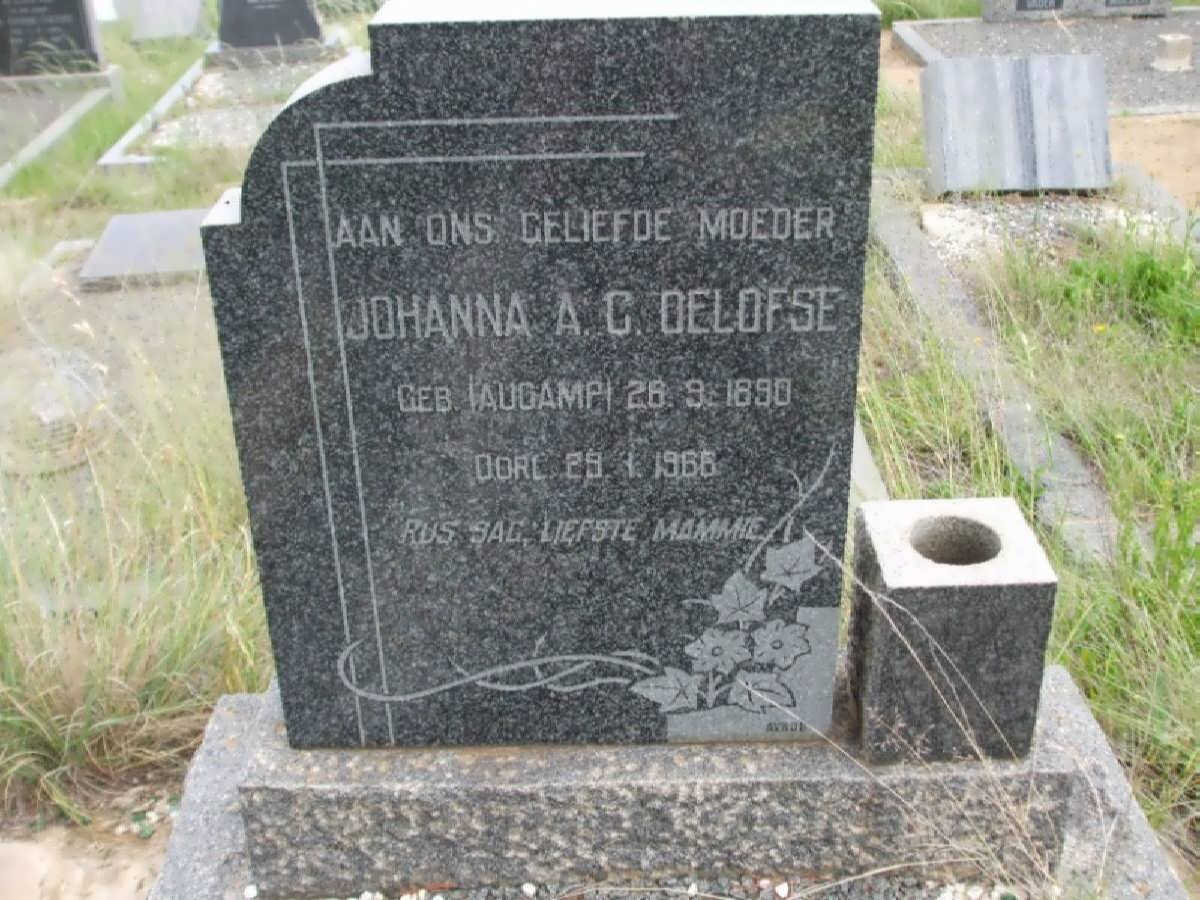 OELOFSE Johanna A.C. nee AUCAMP 1890-1966