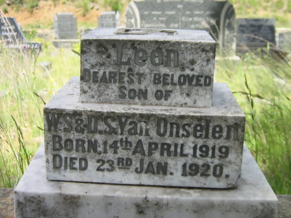 ONSELEN Leon, van 1919-1920