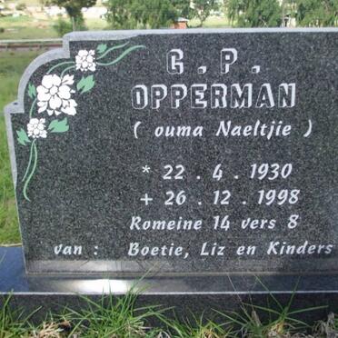 OPPERMAN G.P. 1930-1998