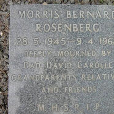 ROSENBERG Morris Bernard 1945-1968