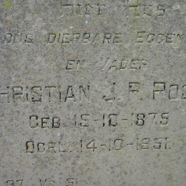 ROODT Christian J.P. 1875-1951