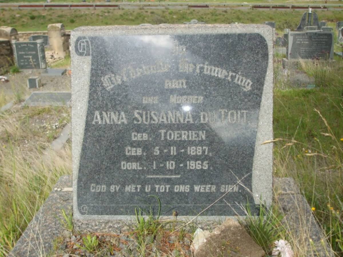 TOIT Anna Susanna, du nee TOERIEN 1887-1965