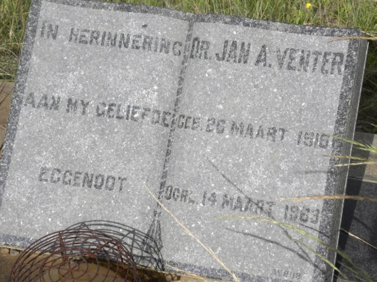 VENTER Jan A. 1916-1963