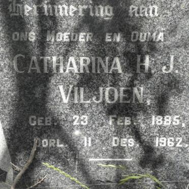 VILJOEN Catharina H.J. 1885-1962