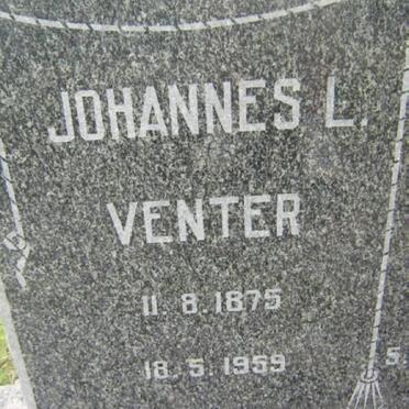 VENTER Johannes L. 1875-1959