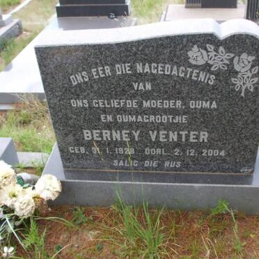 VENTER Berney 1928-2004