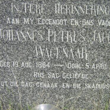 WAGENAAR Johannes Petrus Jacobus 1884-1950