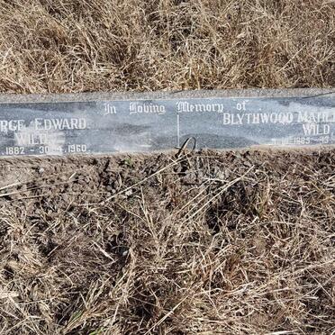 WILD George Edward 1882-1960 &amp; Blythwood Matilda Dorothy 1885-1958