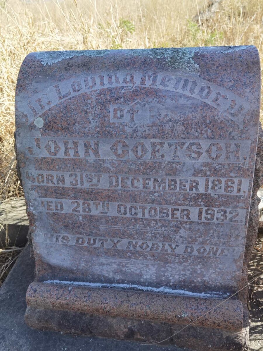 GOETSCH John 1861-1932