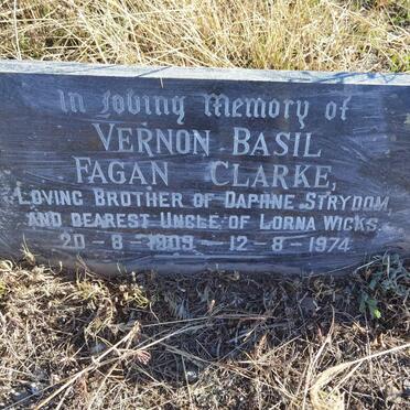 CLARKE Vernon Basil Fagan 1909-1974