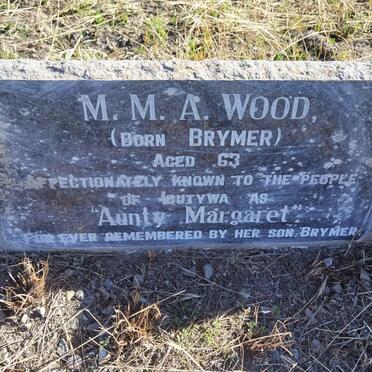 WOOD M.M.A. nee BRYMER