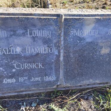 CURNICK Walter Hamilton -1945