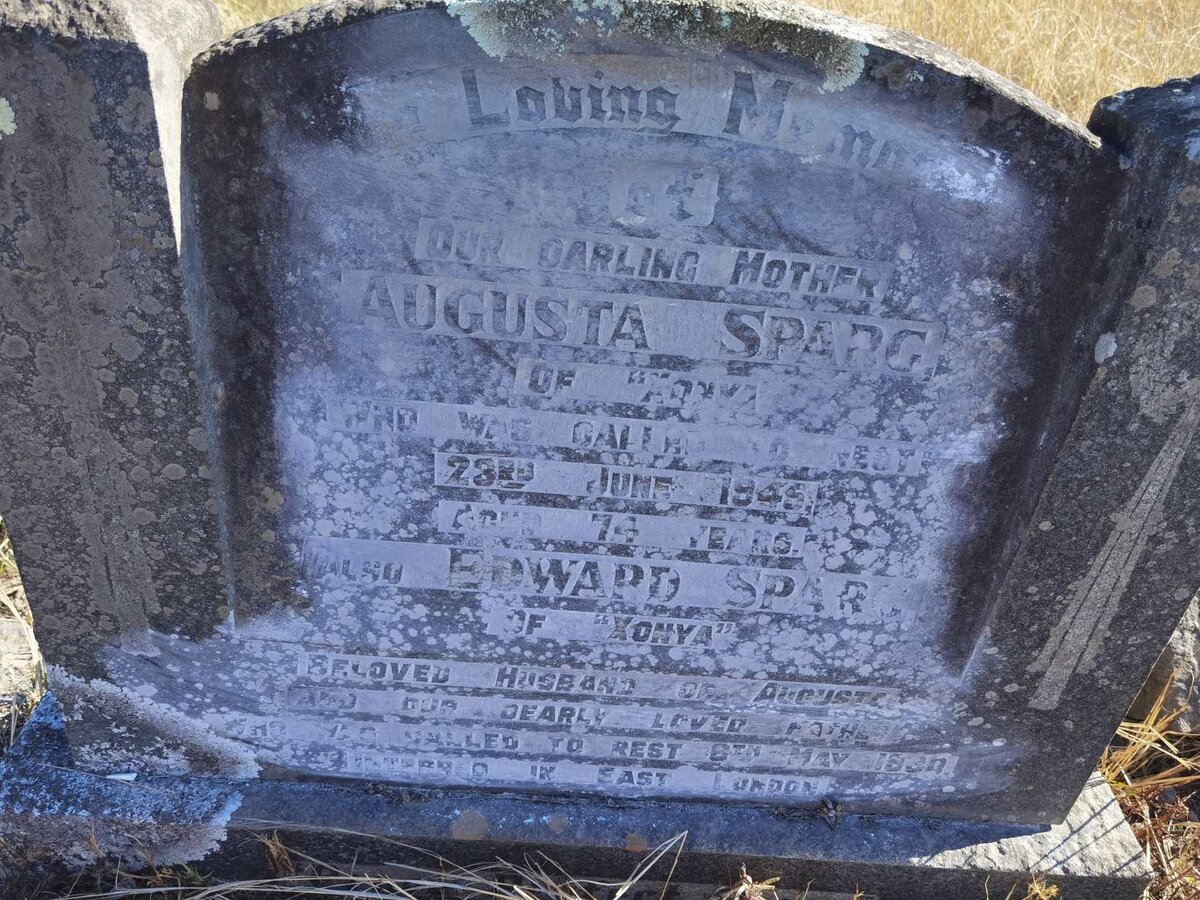 SPARG Edward -1930 &amp; Augusta -1945