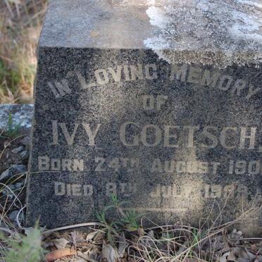 GOETSCH Ivy 1901-1909