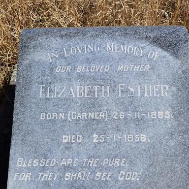 DUNBAR Elizabeth Esther nee GARNER 1865-1956