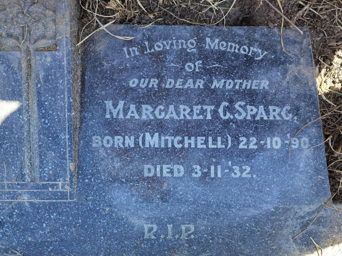 SPARG Margaret C. nee MITCHELL 1890-1932