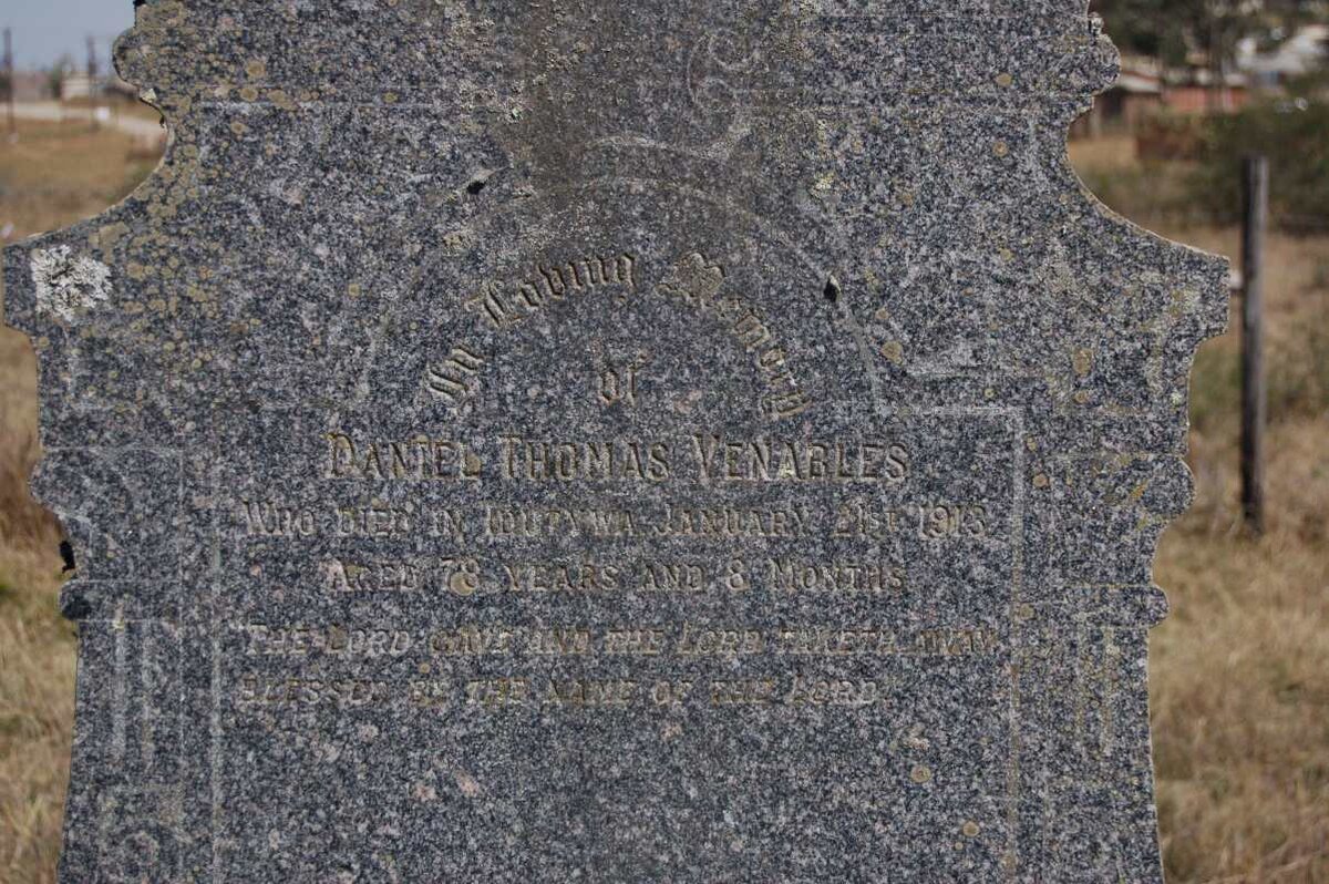 VENABLES Daniel Thomas -1913