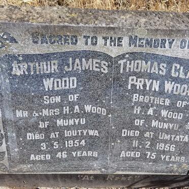 WOOD Arthur James -1954 :: WOOD Thomas Clark Pryn -1956