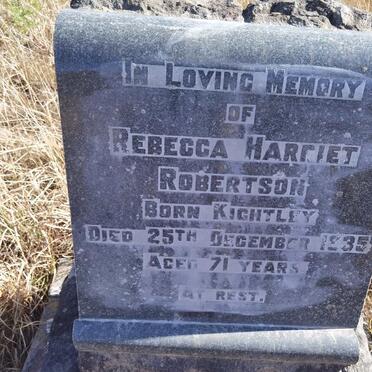 ROBERTSON Rebecca Harriet nee KIGHTLEY -1935