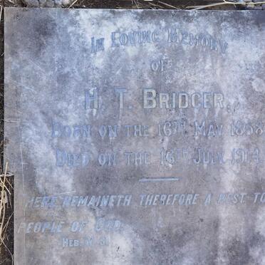 BRIDGER H.T. 1858-1914