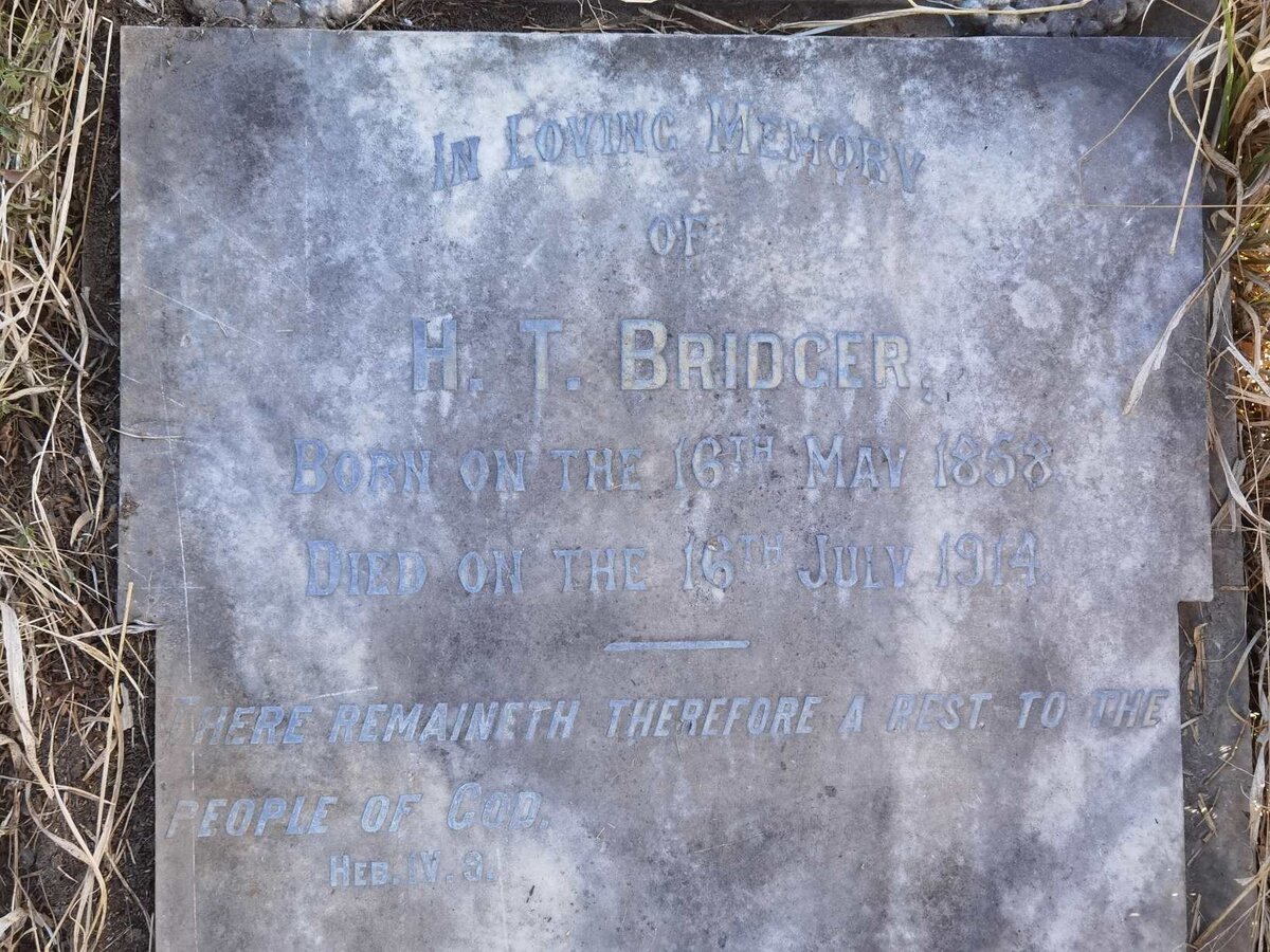 BRIDGER H.T. 1858-1914