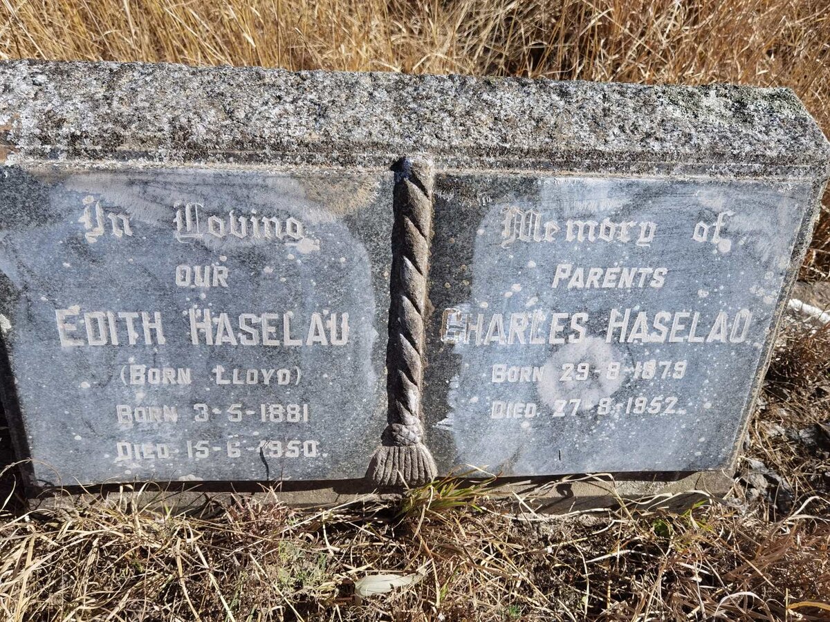 HASELAU Charles 1879-1952 &amp; Edith LLOYD 1881-1950