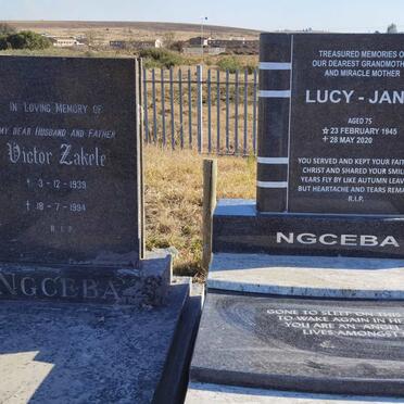 NGCEBA Victor Zakele 1939-1994 &amp; Lucy-Jane 1945-2020