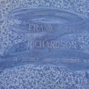 RICHARDSON Frank 1888-1971