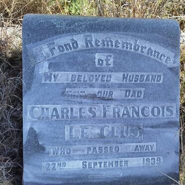CLUS Charles Francois, le -1939