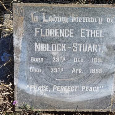 STUART Florence Ethel, NIBLOCK 1881-1959