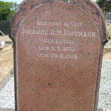 HORRMANN Johanne D.M. nee LUTGE 1852-1928