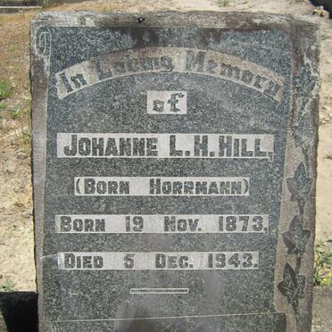 HILL Johanne L.H. nee HORRMANN 1873-1943