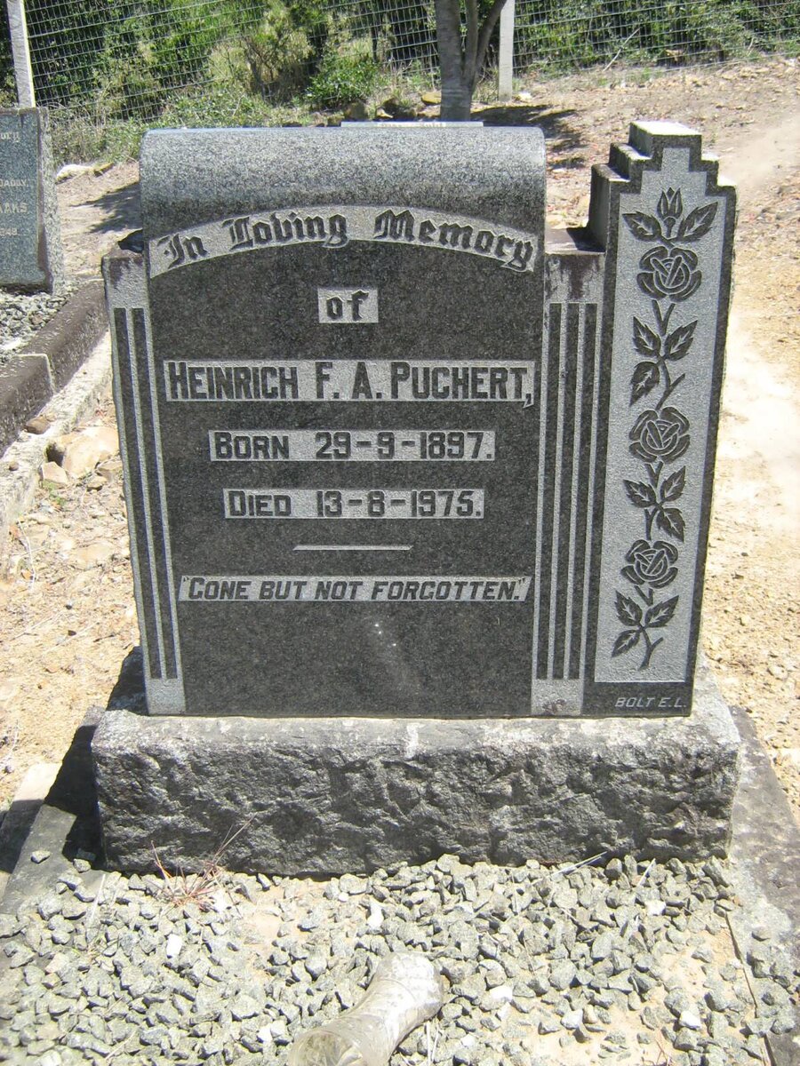 PUCHERT Heinrich F.A. 1897-1975