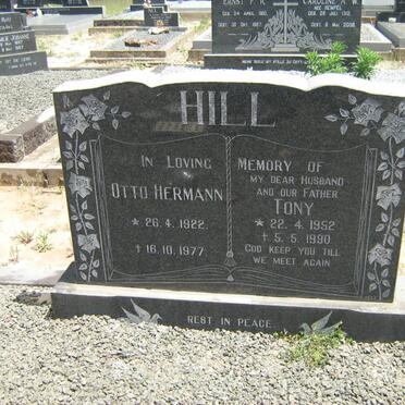 HILL Otto Hermann 1922-1977 :: HILL Tony 1952-1990