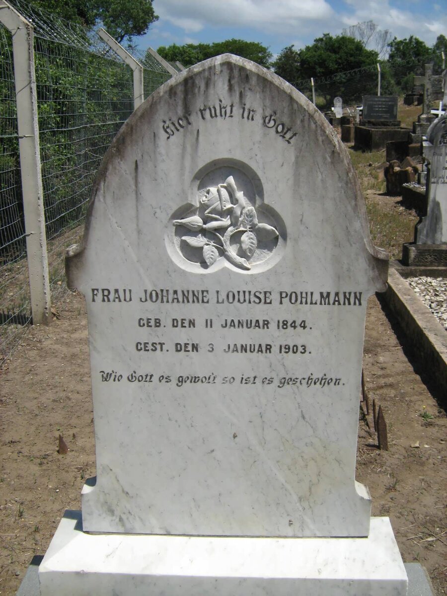 POHLMANN Johanne Louise 1844-1903