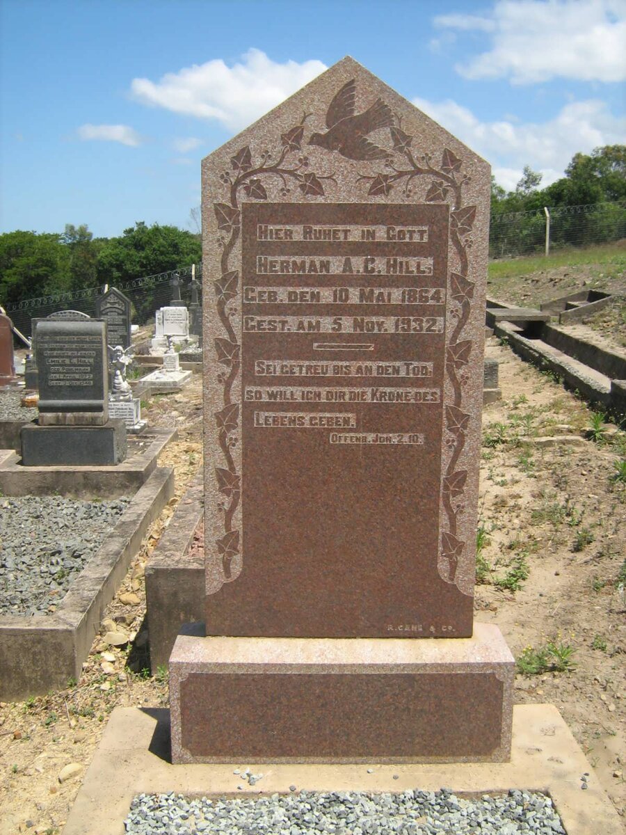 HILL Herman A.C. 1864-1932