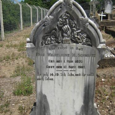 SCHWARTZ Wilhelmine M. 1870-1902