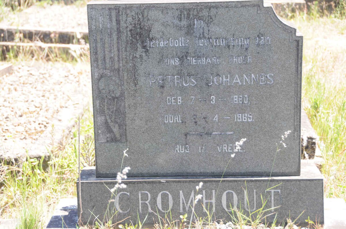 CROMHOUT Petrus Johannes 1880-1965