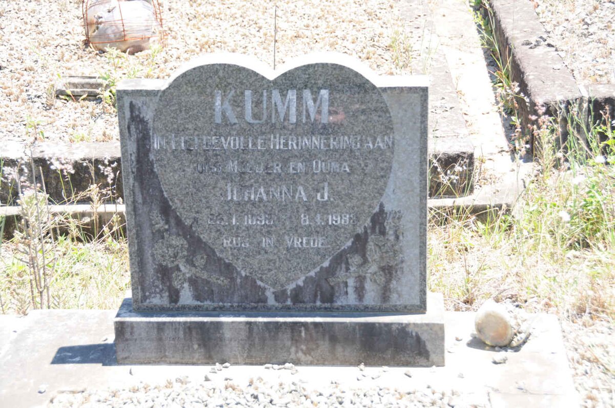 KUMM Johanna J. 1893-1983