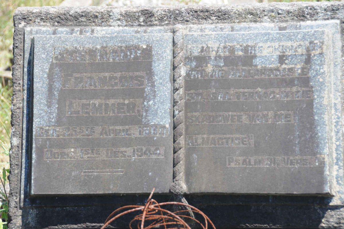 LEMMER Stephanus Francois 1880-1944