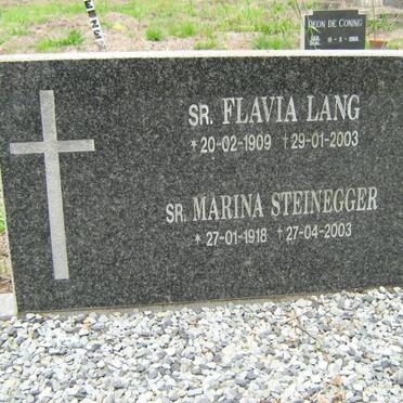 LANG Flavia 1909-2003 :: STEINEGGER Marina 1918-2003