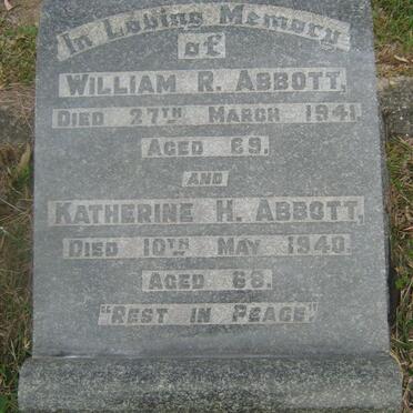 ABBOTT William R. -1941 &amp; Katherine H. 1940