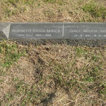 ARNOLD James Weston 1871-1957 &amp; Mignonette Sylvia DELL 1883-1969