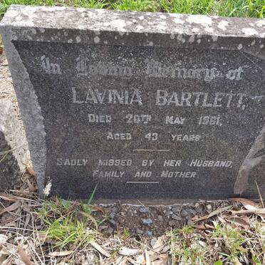 BARTLETT Lavinia -1961